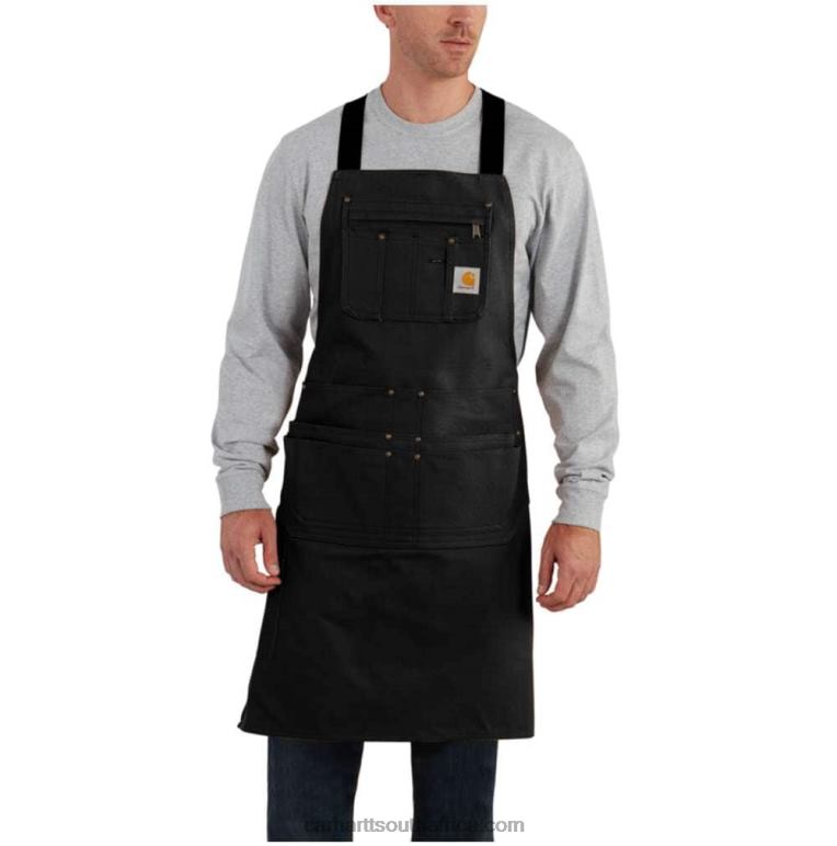 Men Black 6D80X12 Carhartt Firm Duck Apron