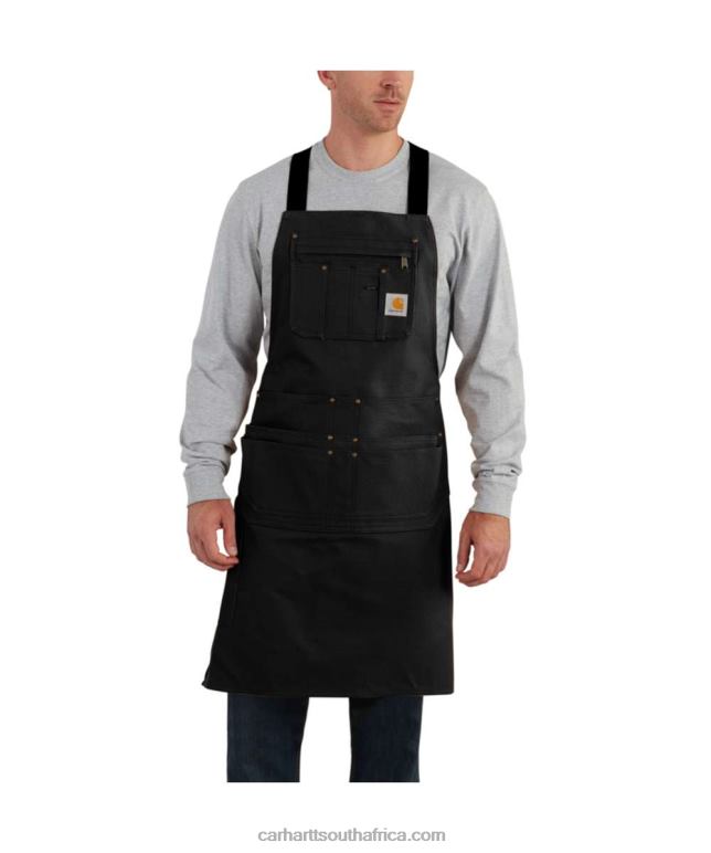 Men Black 6D80X12 Carhartt Firm Duck Apron