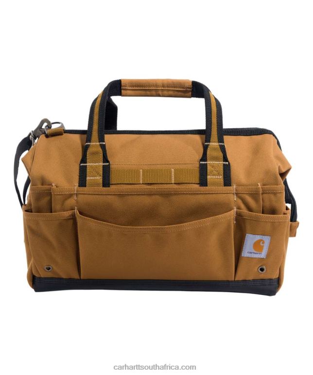 Men Black 6D80X6 Carhartt 16-Inch 30 Pocket Heavyweight Tool Bag