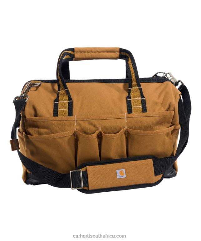 Men Black 6D80X6 Carhartt 16-Inch 30 Pocket Heavyweight Tool Bag