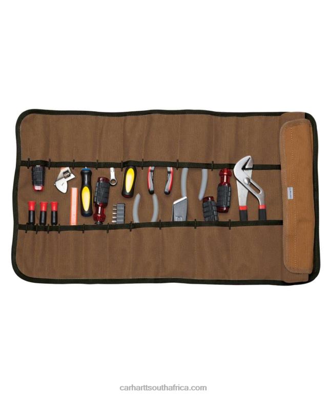 Men Black 6D80X7 Carhartt 18 Pocket Utility Roll