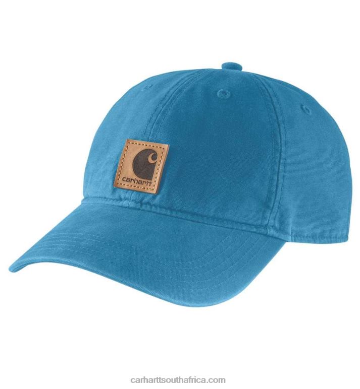 Men Alpine Blue 6D80X83 Carhartt Canvas Cap