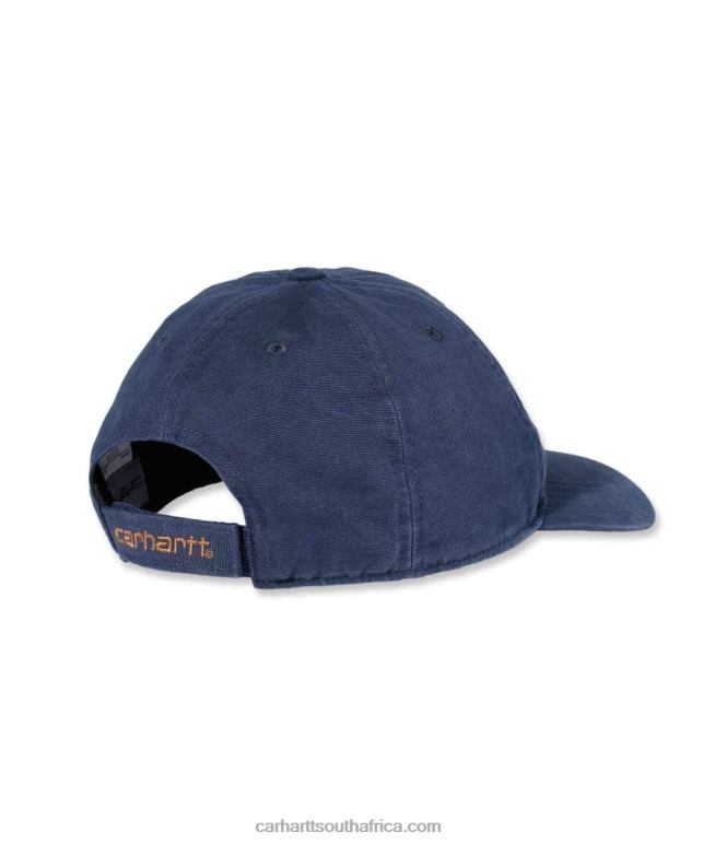 Men Alpine Blue 6D80X83 Carhartt Canvas Cap