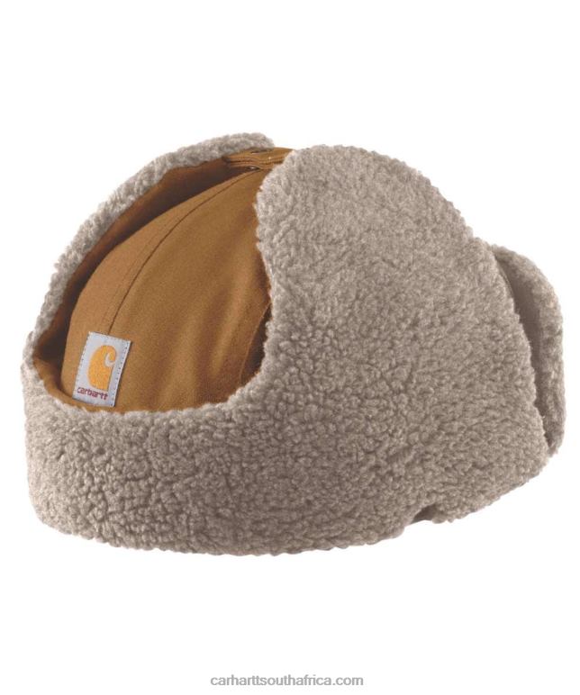 Men Black 6D80X10 Carhartt Rain Defender Canvas Trapper Hat