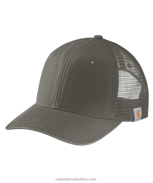 Men Black 6D80X89 Carhartt Canvas Mesh Back Cap