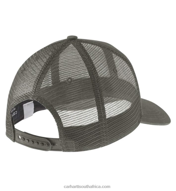 Men Black 6D80X89 Carhartt Canvas Mesh Back Cap