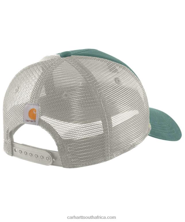 Men Black 6D80X90 Carhartt Canvas Mesh-Back Crafted Patch Cap