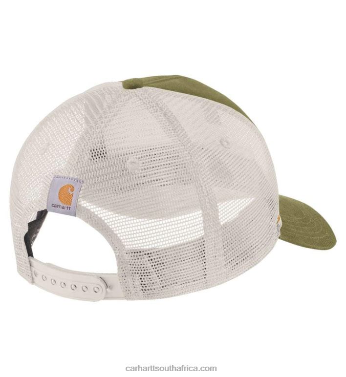 Men True Olive 6D80X92 Carhartt Canvas Workwear Patch Cap