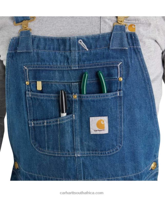Men Darkstone 6D80X73 Carhartt Loose Fit Denim Bib Overall