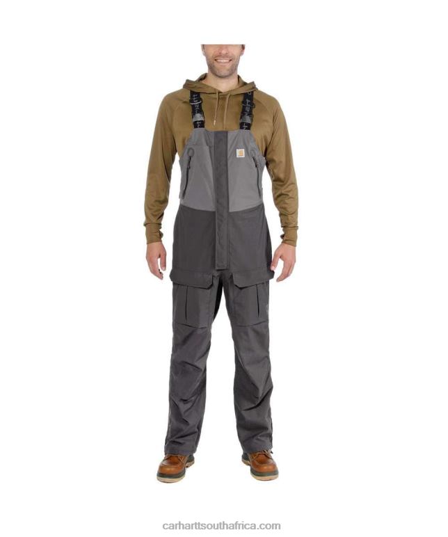 Men Gravel/Shadow 6D80X78 Carhartt Angler Bib