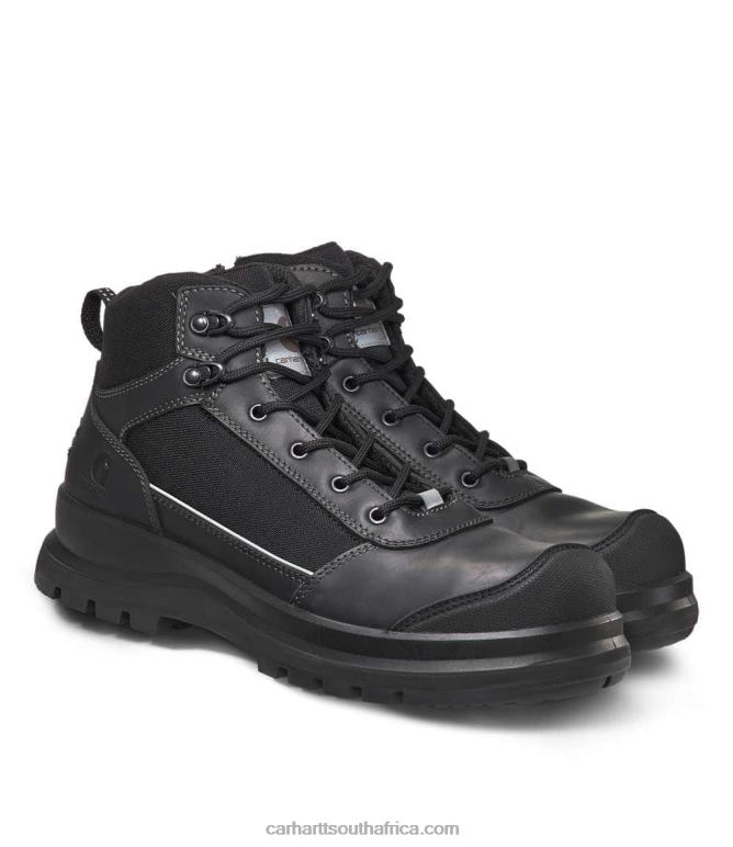 Men Black 6D80X157 Carhartt Detroit Rugged Flex Reflective S3 Zip Safety Boot