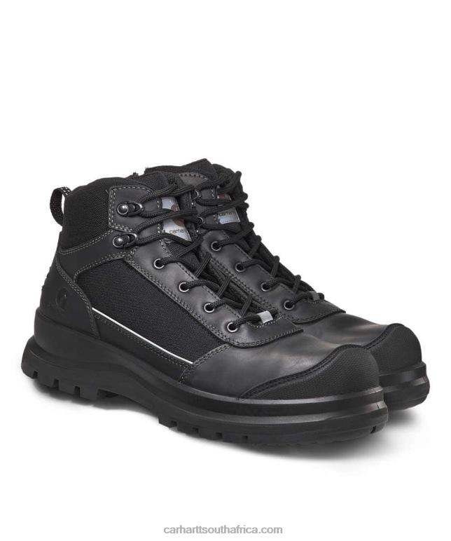 Men Black 6D80X157 Carhartt Detroit Rugged Flex Reflective S3 Zip Safety Boot