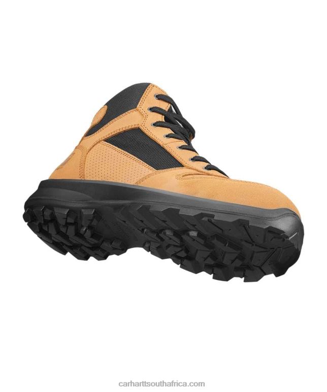 Men Black 6D80X158 Carhartt Michigan Rugged Flex S1P Midcut Zip Safety Boot