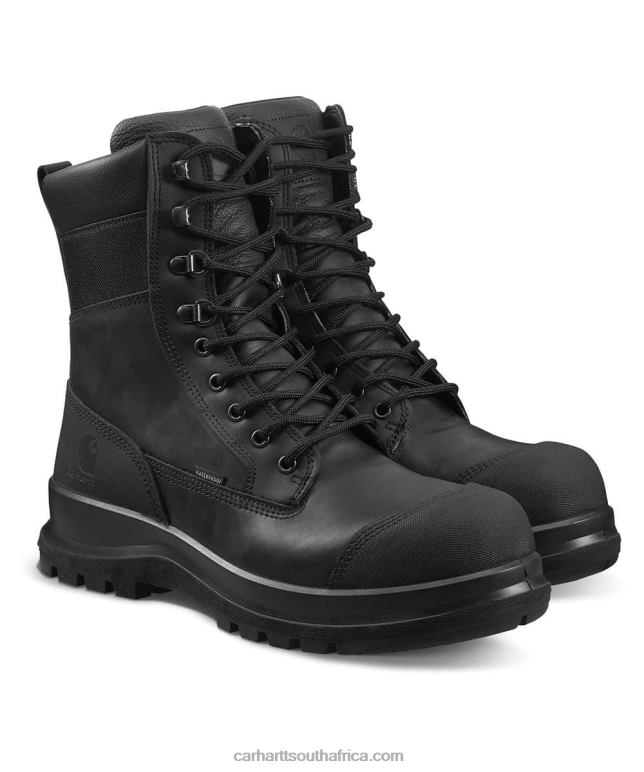 Men Black 6D80X162 Carhartt Detroit Rugged Flex Waterproof S3 8 Inch Safety Boot