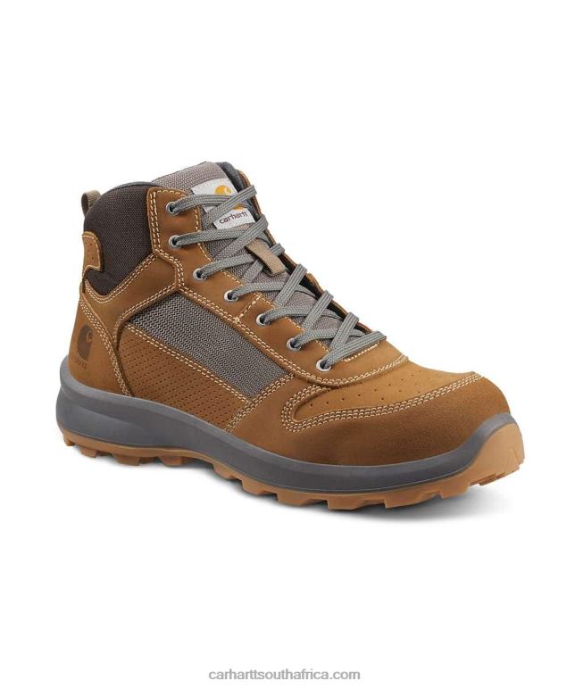 Men Black 6D80X165 Carhartt Michigan Rugged Flex S1P Midcut Safety Boot