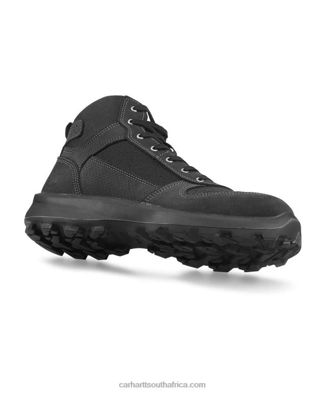 Men Black 6D80X165 Carhartt Michigan Rugged Flex S1P Midcut Safety Boot