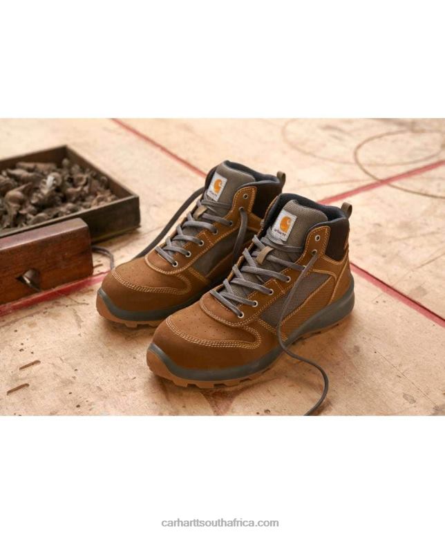 Men Black 6D80X165 Carhartt Michigan Rugged Flex S1P Midcut Safety Boot