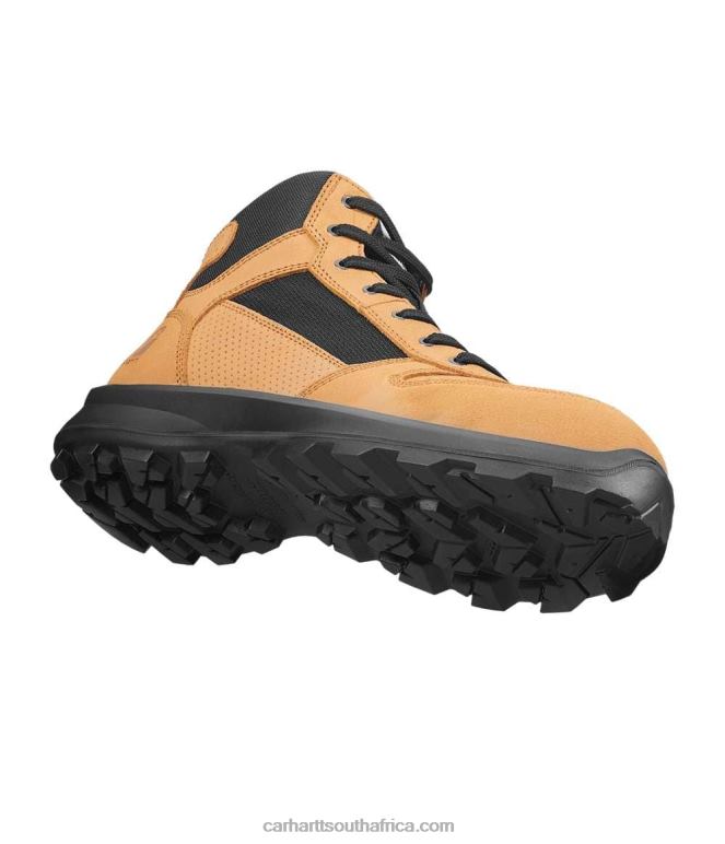 Men Black 6D80X165 Carhartt Michigan Rugged Flex S1P Midcut Safety Boot