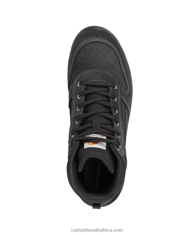 Men Black 6D80X165 Carhartt Michigan Rugged Flex S1P Midcut Safety Boot