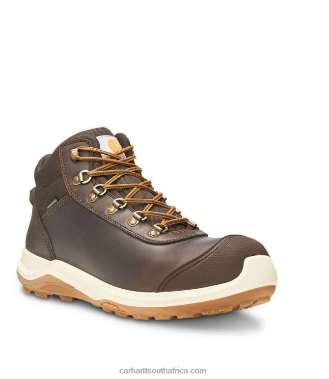 Men Dark Brown 6D80X154 Carhartt Wylie Rugged Flex Waterproof S3 Safety Boot