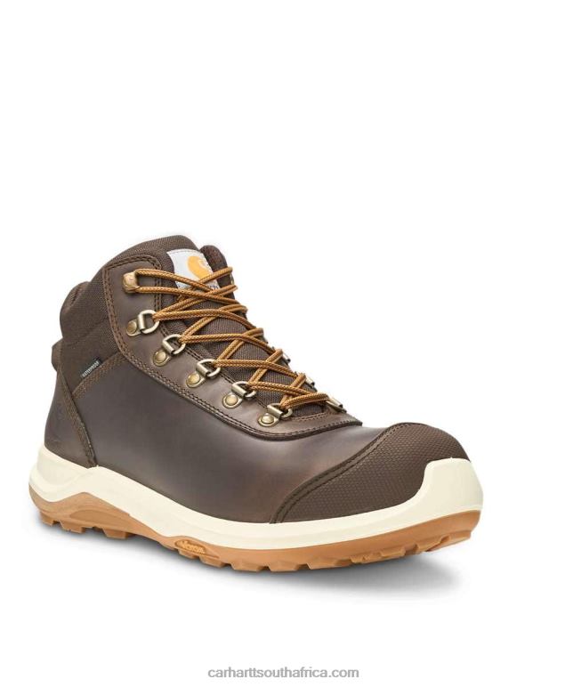 Men Dark Brown 6D80X154 Carhartt Wylie Rugged Flex Waterproof S3 Safety Boot