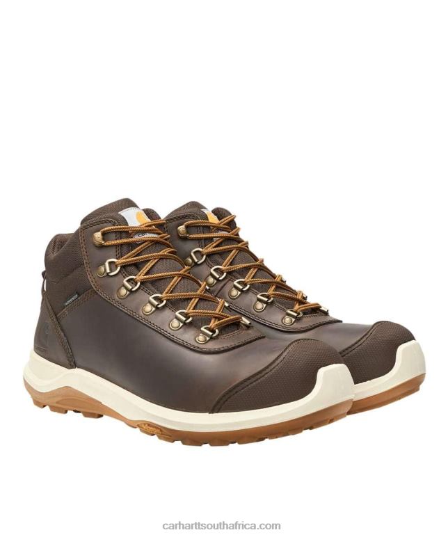 Men Dark Brown 6D80X154 Carhartt Wylie Rugged Flex Waterproof S3 Safety Boot