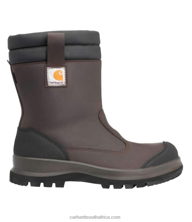 Men Dark Brown 6D80X155 Carhartt Carter Rugged Flex Waterproof S3 Pull On Safety Boot