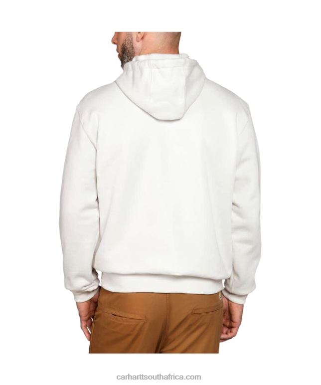 Men Alpine Blue Heather 6D80X38 Carhartt Loose Fit Midweight Logo Sleeve Graphic Sweatshirt