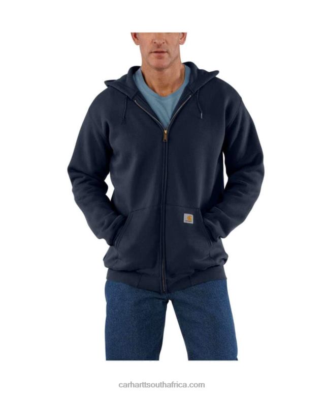 Men Black 6D80X34 Carhartt Loose Fit Midweight Full-Zip Sweatshirt