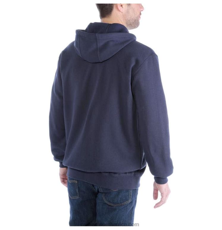 Men Black 6D80X34 Carhartt Loose Fit Midweight Full-Zip Sweatshirt