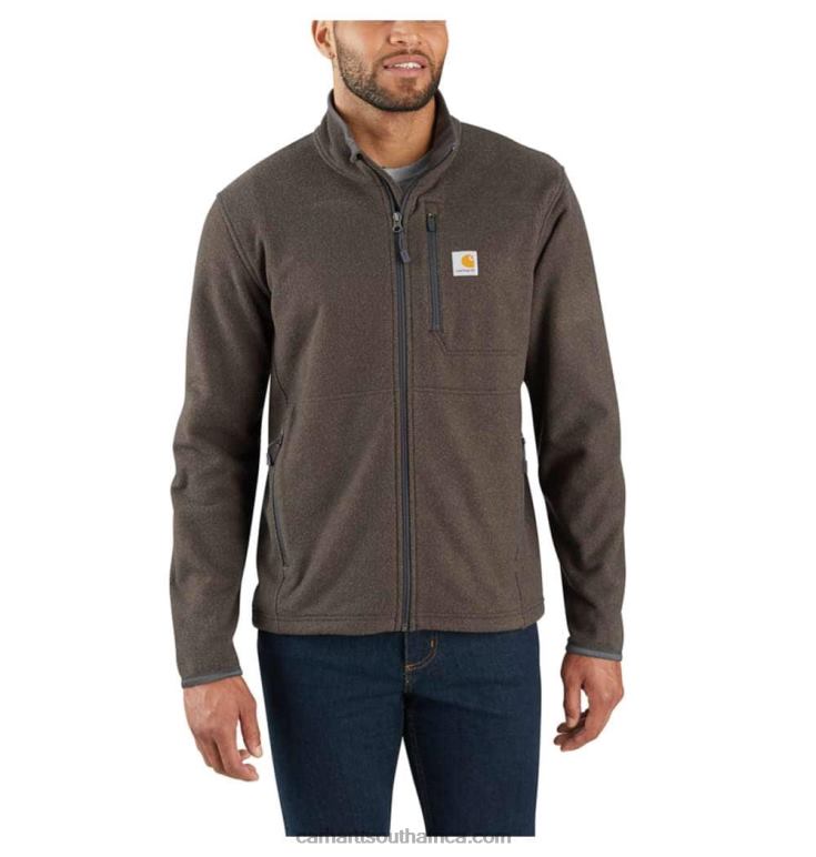 Men Tarmac Heather 6D80X51 Carhartt Dalton Full Zip Fleece