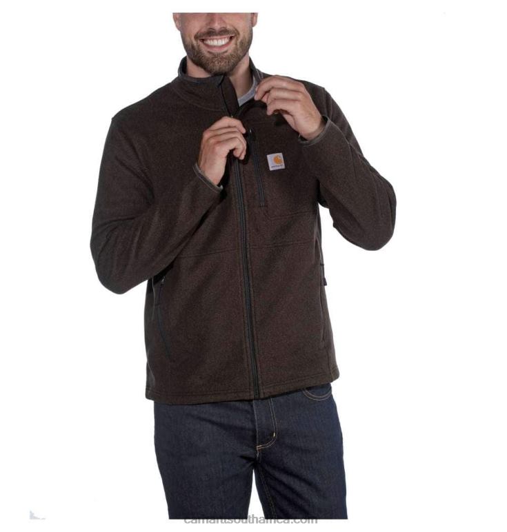 Men Tarmac Heather 6D80X51 Carhartt Dalton Full Zip Fleece