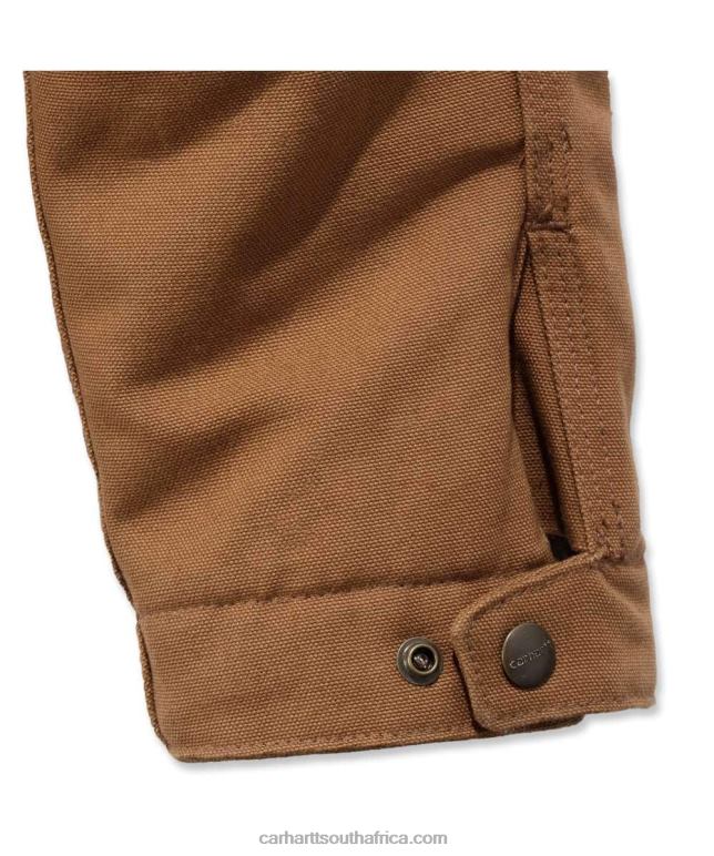 Men Black 6D80X17 Carhartt Relaxed Fit Duck Blanket Lined Detroit Jacket