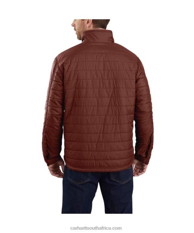 Men Black 6D80X22 Carhartt Rain Defender Relaxed Fit Lightweight Insulated Jacket