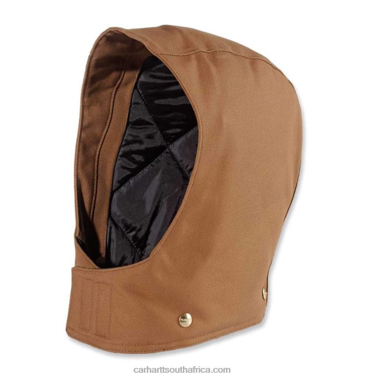 Men Black 6D80X32 Carhartt Firm Duck Insulated Hood