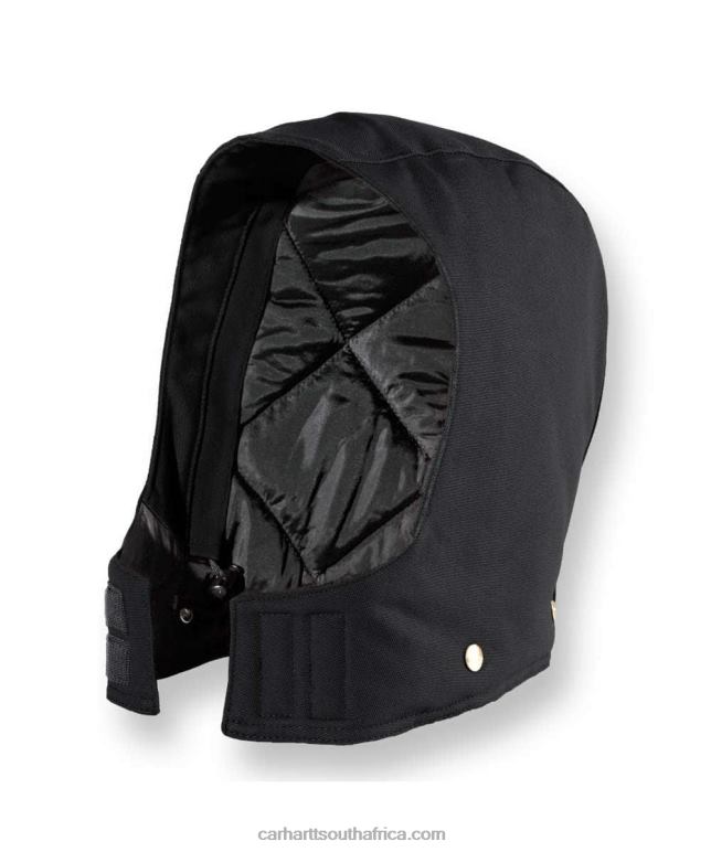 Men Black 6D80X32 Carhartt Firm Duck Insulated Hood