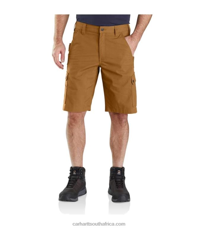 Men Basil 6D80X145 Carhartt Rugged Flex Relaxed Fit Ripstop Cargo Work Short