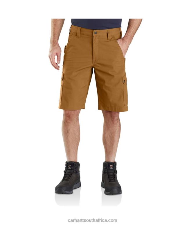 Men Basil 6D80X145 Carhartt Rugged Flex Relaxed Fit Ripstop Cargo Work Short