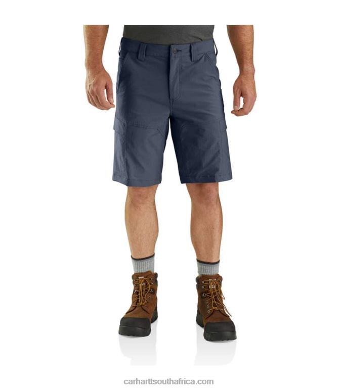 Men Bluestone 6D80X146 Carhartt Force Relaxed Fit Lightweight Ripstop Cargo Work Short
