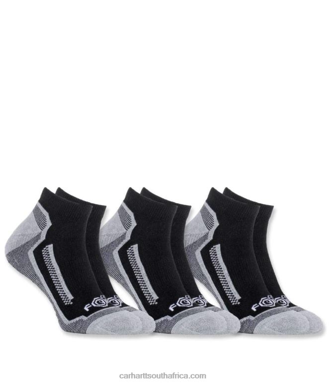 Men Black 6D80X168 Carhartt Force Performance Sock 3 Pairs