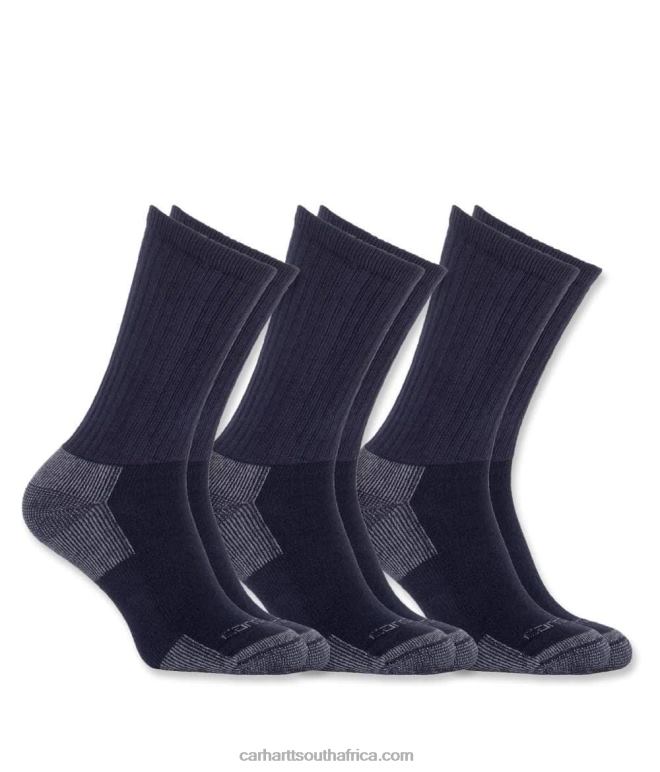 Men Grey 6D80X170 Carhartt All-Season Cotton Rich Sock 3 Pairs