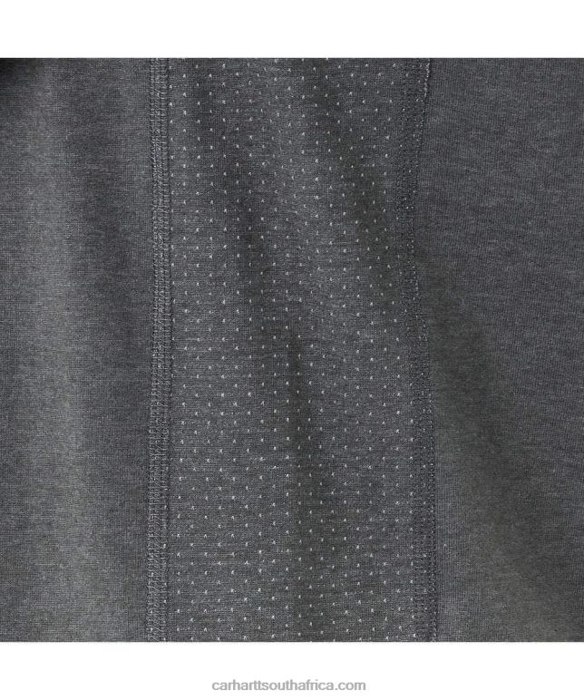 Men Basil Heather 6D80X132 Carhartt Force Relaxed Fit Midweight Long-Sleeve Pocket T-Shirt