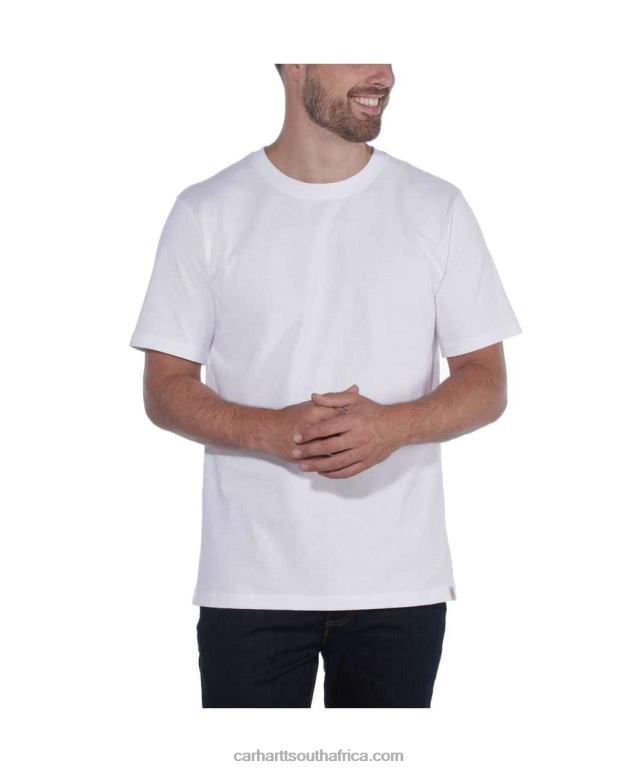 Men Black 6D80X124 Carhartt Relaxed Fit Heavyweight Short-Sleeve T-Shirt