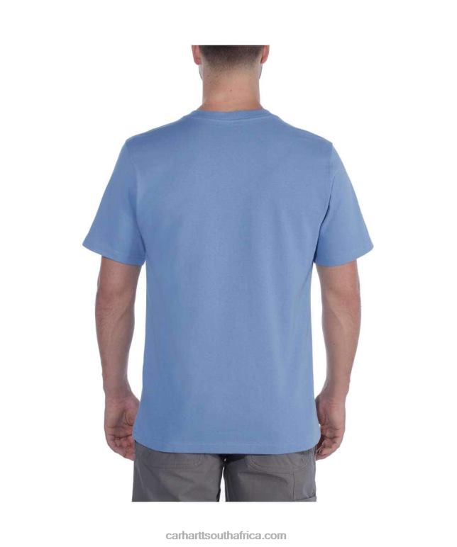 Men Black 6D80X124 Carhartt Relaxed Fit Heavyweight Short-Sleeve T-Shirt