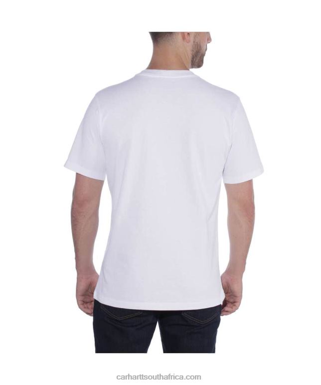 Men Black 6D80X124 Carhartt Relaxed Fit Heavyweight Short-Sleeve T-Shirt