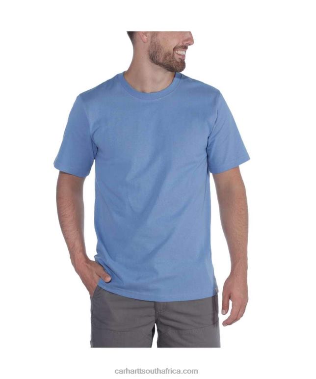 Men Black 6D80X124 Carhartt Relaxed Fit Heavyweight Short-Sleeve T-Shirt