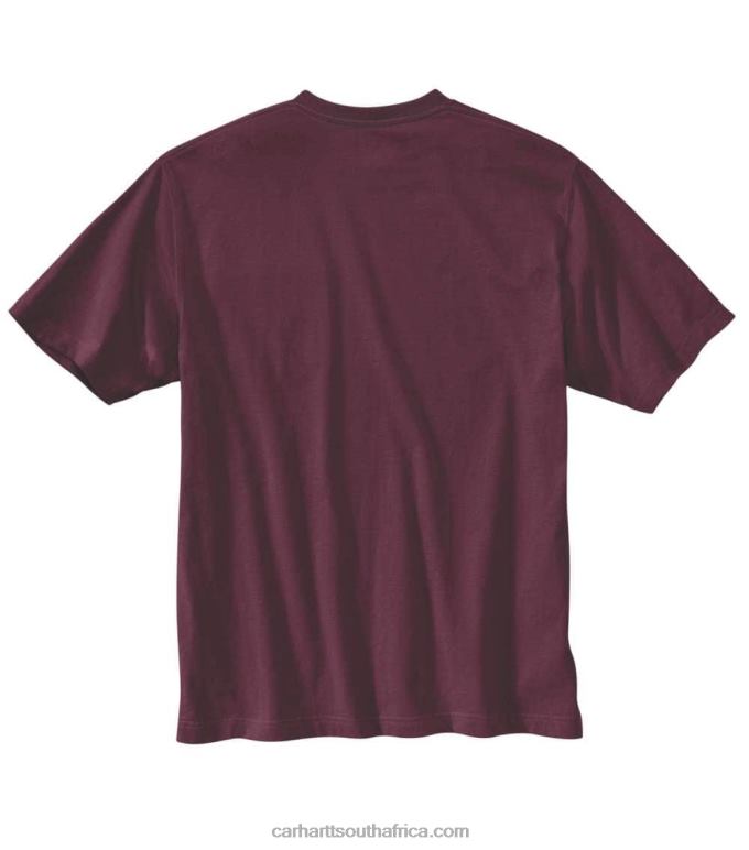 Men Carbon Heather 6D80X136 Carhartt Relaxed Fit Heavyweight Short-Sleeve Crafted Graphic T-Shirt