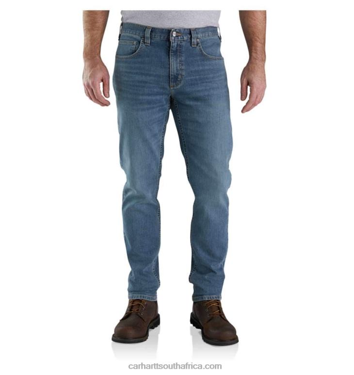 Men Arcadia 6D80X58 Carhartt Rugged Flex Relaxed Fit Low Rise 5-Pocket Tapered Jean