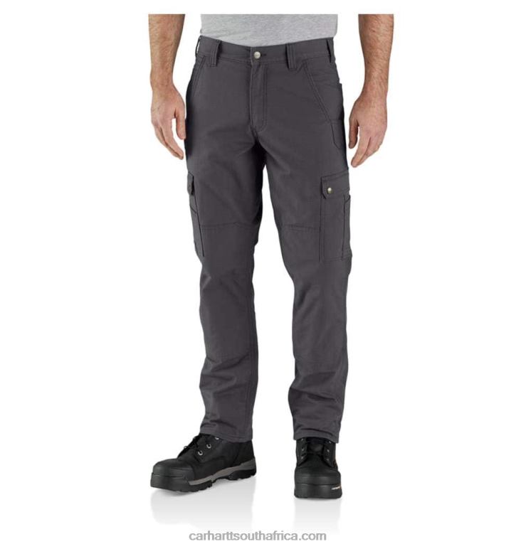 Men Basil 6D80X55 Carhartt Rugged Flex Relaxed Fit Ripstop Cargo Fleece-Lined Work Pant