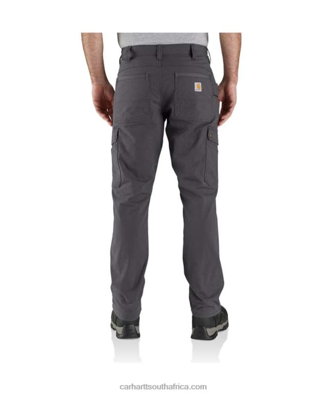 Men Basil 6D80X55 Carhartt Rugged Flex Relaxed Fit Ripstop Cargo Fleece-Lined Work Pant